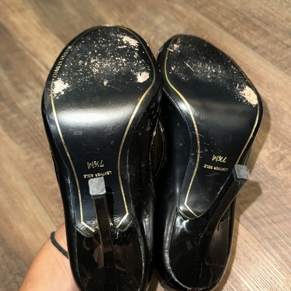 🌷VINTAGE CHARLES JOURDAN HEELS PEEP TOE AND PEEP HEELS IN SIZE 7.5 - Picture 5 of 5